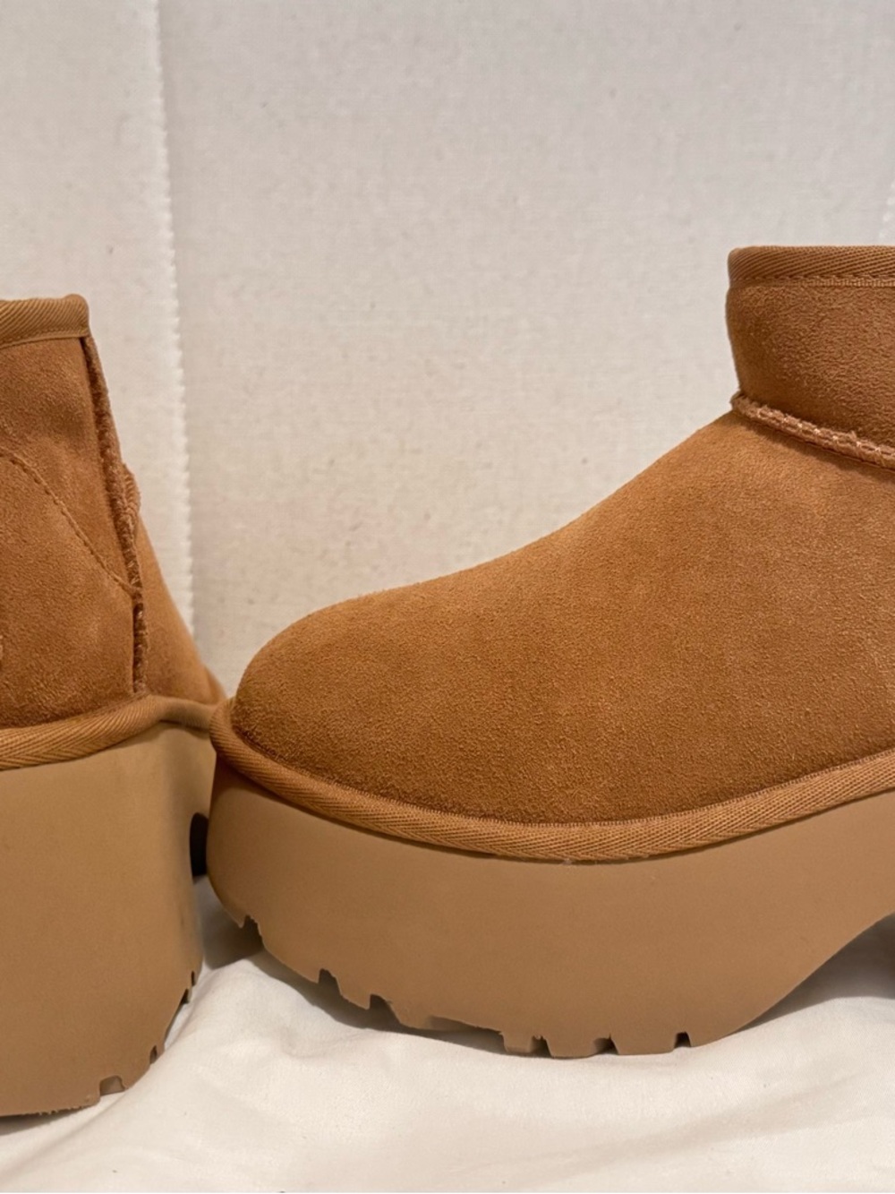 UGG Chestnut Platform Ankle Booties